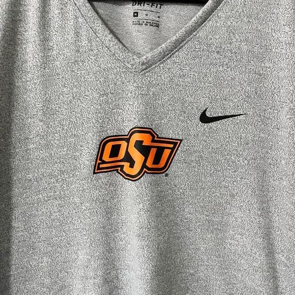 OSU Oklahoma State Nike Dri-Fit Shirt Size Medium - Picture 2 of 6